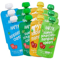 Happa Organic For Little One, Combo Pack, 12 Pouches , 100 Grams Each