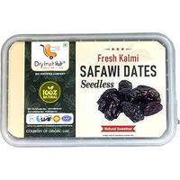 Dry Fruit Hub Safawi Dates Seedless 1Kg (Khajoor/Khajur), Black Seedless Dates| All Natural | No Preservatives | No Added Sugar | Dates Dry Fruits