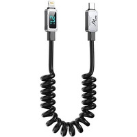 Wayona Type C To Lightning 27W Fast Charging Carplay Coiled Usb C Cable For Iphone 14,14 Pro,14 Pro Max, Iphone 13 Series,12,12 Pro,11,11 Pro Max Iphone 12 Mini, X, 8