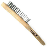 Keean 4 Rows Stainless Steel Wire Brush For Abrasive Weld Cleaning