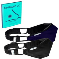 Onroad Co. Cotton Reusable And Washable 6 Layered Anti Pollution Mask (Large - Ideal For 60-90 Kg Body Weight, Blue + Black), Unisex