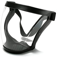 Anti-Fog Full Face Shield Upgraded, Impact & Wind Resistant Cycling Mask With Adjustable Fit, Transparent Protection For Outdoor & Kitchen Use, Heat & Blue Light Blocking