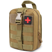 Proberos Medical Molle Pouch Tactical-1000D Nylon First Aid Pouch,Big Capacity Emt Utility,Heavy Duty Military Grade Rip-Away Ifak For Home And Outdoor Activities(Metallic Yellow