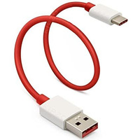 Kipzo Red Type C To Usb Mini Short For One-Plus Small Type C Cable, Dash Warp Charge Power Bank Fast Charging Cable 30 Cm 4A Fast Charging With Wall Charger Only