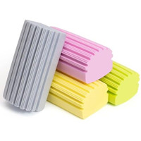 Ronoxy 2-Pack Damp Clean Duster Sponge, Magic Sponge Eraser Baseboard Cleaner Tool, Dusters For Cleaning Blinds, Glass, Vents, Railings, Mirrors,Window Track Grooves And Faucets