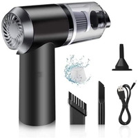 Larrito Portable Car Vacuum Cleaner With Blower | Usb Rechargeable Wireless Handheld Car Vacuum Cleaner Traveling,Portable,Rechargeable (3In1 Vacuum)