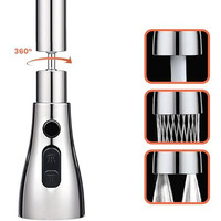 Fiora Tap Extension For Kitchen Sink | Kitchen Accessories Items For Home | 360-Degree Flexible Rotation For Effective Cleaning | 3-Flow Modes | 1-Year Limited Warranty