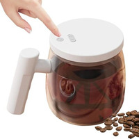 Vinsh Enterprise Self Stirring Mug With One-Button Operation And Insulated Design To Keep Beverages Warm - Coffee Mug Glass Automatic For Milk Protein Powder - 1 Pc