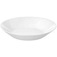 Ikea 6-Piece Tempered Opal Glass Dinnerware Plates/Bowls, White (Deep Plate, White20 Cm)