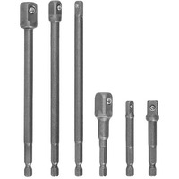 Jpt Impact Socket Adapter & Drill Bit Holder Set, 6Pcs  1/4", 3/8", 1/2" Hex Shank, 65-150Mm Extension Set For Impact Drivers & Power Drills  Quick-Change, Heavy-Duty Tool Accessories