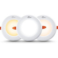 Murphy 7W Comet 3-In-1 Round Led Conceal Panel Light | Color Changing (Cool White/Warm White/Natural White)  Suited For 3-Inch Concealed Box  Pack Of 4