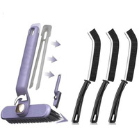 4 In 1 Cleaning Brush, Gap Cleaning Brush, Rotating Crevical Cleaning Brush, Toilet Brush, Scrub Brush For Shower Tile, Scrub Brushes With Squeegee, Bathroom Cleaning Brushes (Gap Cleaning)