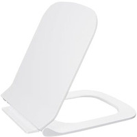 Taxan Plastic Toilet Seat Cover With Soft Close Mechanism - U-Shape Commode Seat Cover  With Sleek Design & Easy Installation With Installation Kit (45Cm X 34Cm, White)