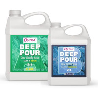 Oytra Resin Deep Pour Casting Liquid Hardener 7.5 Kgs 2 1 Ratio Art Materials Crystal Clear Craft Perfect For Professional Tabletop Preservation And Large Diy Cast Art Projects