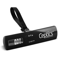 Ceptics Weight Machine For Luggage Weighing Scale, Luggage Weighing Scale Capable Capacity Up To 50 Kg, Weighing Machine For Luggage With Lcd Display Luggage Scale For Bags, Home, Shop - Black