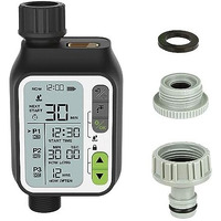 Oriley Drip Irrigation Water Timer Programmable Automatic Watering System Digital Controller Ip65 Waterproof Hose Faucet System With Child Lock Lcd Screen For Lawn Garden Farm Flowerbed