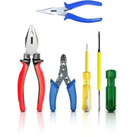 Pedwal Plier With Nose Plier Wire Cutter Tester Screwdriver, Plier Set
