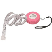 Golden Tailor Tape 2 Mtr Retractable Tape Measure For Cloth, Body Measurements, Tailoring (Pink)