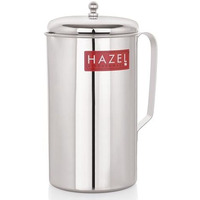 Hazel Water Jug With Lid | Stainless Steel Serve Water Pitcher | Ideal For Serving Water, Juices & Beverages, 2 Litre