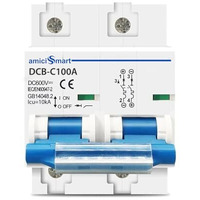 Amicismart Dc Circuit Breaker, 100A 600V Mcb For Pv/Solar System