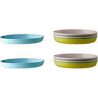 Ikea Plastic Plate - Pack Of 12, Multicolour