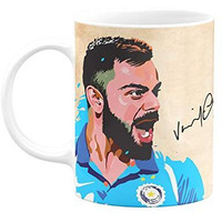 Eagletail India Virat Kohli Quote Printed Ceramic Coffee Mug 11Oz