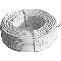 Pure Source India Flexible 0.25Mm X 2 Core Round Copper Electrical Wire, Load Capacity- 2 Ampere / 450 Watt (White - 5 Mtr.)