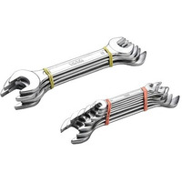 Agrico Tata Doe Double Ended Wrench/Spanner Set | Heat Treated | Size - 6 X 7-30 X 32Cm | For Home And Industrial Use | (Set Of 12, Grey)