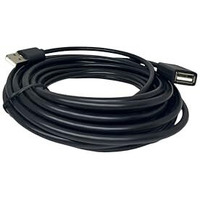 Upix Premium Usb Male To Female Extension Cable 5 Meters (Black), Usb A Male To A Female Cable, Usb Extender For Tv, Pc, Hard Drive, Usb Flash Drive, Mouse, Keyboard, Webcam, Printer, Scanner