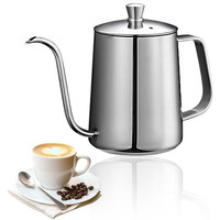 Supvox Pour Over Coffee Gooseneck Water Kettle With Lid 350Ml Stainless Steel Coffee Pot Gooseneck Kettle Hand Drip Kettle Pour Over Coffee