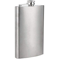 Birud Hip Flask 10 Oz Design Engraved Alcoholic Beverage Holder Wine Whiskey Drinks Bottle (295 Ml)