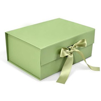 Rbs - Rigid Box Sivakasi-Foldable Gift Box(23 X 16 X 10Cm)Spring Moss Gift Boxes For Packaging Empty Gift Packing Box Reusable Gift Boxes For Gifting Multipurpose Gift Hampers Rigid Box(Green)