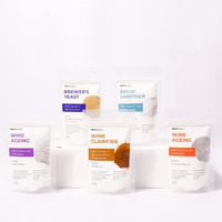 Brewbasket Wine Making Supplies For Making 20+ Bottles Of Wine - Yeast, Sanitiser, Bentonite, Wine Ageing, Campden Along With Usage Instructions