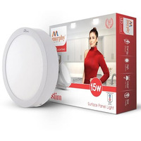 Murphy 15-Watts Slim Round Led Surface Mount Panel Light Without False Ceiling (Cool White).