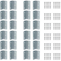 Volo L Angle Bracket For Reinforcing Chairs/Tables - Shelf Bracket 25Mmx25Mm Zinc Plated, L Shape Bracket For Solid Shelf Support, Joint Right Corner Brace (1 X 1 Inch) (25Mm (1"), 12)