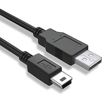 Rodmed 5 Pin Mini Usb Cable (100 Cm) Usb 2.0 Type A To Mini B Cable Compatible With Gopro Hero 3+, Ps3 Controller, Mp3 Player, Digital Camera (Black)