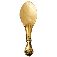 Bona Fide - Pure Brass Serving Spoon, Rice Chamcha, Palta 9 Inch Long For Serving