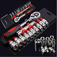 Dumdaar 12 In 1 Heavy Duty Socket Set 1/2 Chrome Vanadium Steel Hex 12Pc Socket Set Goti Set And Ratchet Spanner Tool Kit