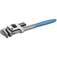 Agrico Tata Stilson Type Pipe Wrench Ideal For Construction & Heavy-Duty Applications, Alloy Steel Wrench | For Industrial & Professional Use | Grey & Blue (14Inch/350 Mm)