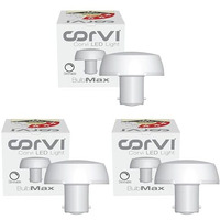 Corvi Led Bulb | 9 Watts Illumination Using 6 Watts Power | IndustryS Best 3 Star Rated Energy Saving Led Bulb | B22 Base, Compact, Non-Protruding, Dimmable | 4000K Easy White (Pack Of 3)