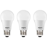 Wipro Garnet 3W Led Bulb For Home & Office |Warm White (2700K) | E27 Base|220 Degree Light Coverage |4Kv Surge Protection |400V High Voltage Protection |Energy Efficient | Pack Of 3