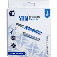 Stim Interdental Flexible | Interdental Brush | 10 Brushes | Iso - 3 For Wide Gaps Between The Teeth - Pack Of 1