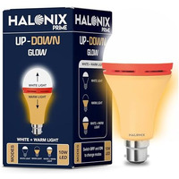 Halonix 10W Up Down Glow Yellow & White 3 Modes Led Bulb | Switch On-Off To Change Color | Decorative B22D
