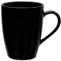 Craf10 Exquisite Solid Ceramic Coffee Mugs - Black Color,Microwave Safe- 340Ml Capacity, Dishwasher & Freezer Safe