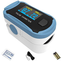 Choicemmed Fingertip Pulse Oximeter (Md300C29) | Oxywatch Portable | Non-Invasive Oximeter | Pulse Rate | Oxygen Saturation | High Accuracy - Pack Of 1 (Blue)