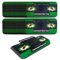 Lifekrafts Cockroach Traps, Sticky Glue Traps Designed For Effective Insect Control. Ideal For Use In Kitchens, Rooms, Offices, And Homes. Pack Of 50, (Size: 19.2 X 9 Cm), Green Color.