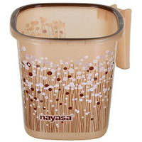 Nayasa Plastic Mug, 1.5 Litres, Manual-Lift, Brown - By Aarohi13
