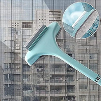 The Pagh Multifunctional Screen Brush 2 In 1 Mesh Cleaning Brush & Wiper With Extended Handle Window Cleaning Brush Net Cleaner Double-Sided Window Cleaner Window Mesh Cleaner,Multi Color(Pack Of 1