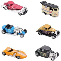 Magicwand Die-Castpack Of 6 1:64 Scale Vintage Car Collectors Free Wheel Set1 Yr & Upmulti-Colored