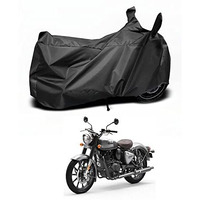 Auto Hub Waterproof Bike Cover Compatible With Re Classic 350 With Mirror Pocket, Classic 350 Waterproof Bike Cover- Zed Black - 1 Unit